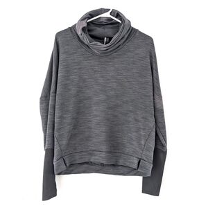2/15$ Mondetta Cowl Neck Pullover Womens Athleisure Top Stretch Cozy Gray~ Small